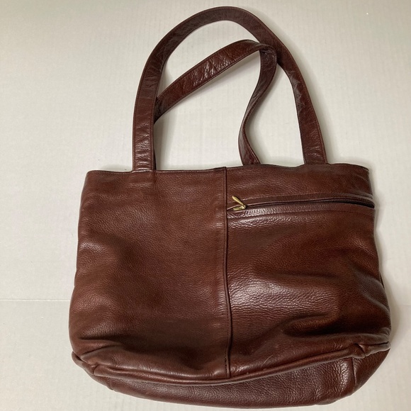 Vintage Lew 'N' Me 2 Leather Purses Black Brown Made In USA - Picture 5 of 16